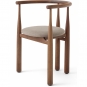 New Works - Bukowski Stuhl gepolstert Walnuss / Linara 342