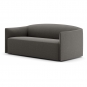New Works - Shore Sofa 2-Sitzer mit verlängerter Basis Lava Rock (Ruskin)