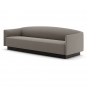 New Works - Shore Sofa 3-Sitzer mit Sockel Umber (Linara)