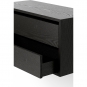 New Works - Cabinet Schrank niedrig mit Schubladen Esche schwarz