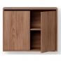 New Works - Cabinet Schrank hoch mit Türen Walnuss