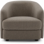 New Works - Covent Lounge Sessel Taupe dunkel (Nevotex Barnum)