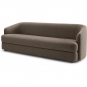 New Works - Covent Sofa 3-Sitzer tief Taupe dunkel (Nevotex Barnum)