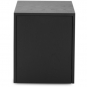 New Works - Mass Beistelltisch Eiche schwarz | mit Schublade