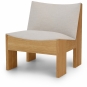 New Works - Tenon Lounge Sessel Eiche Natur / Quill (Ruskin)