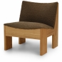 New Works - Tenon Lounge Sessel Eiche Natur / Mocha (Drake)