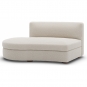 New Works - Coda Modulsofa gebogenes Open-End-Modul Links (Modul 32) | Spacedust (Zinc Drake Z699/02)