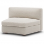 New Works - Coda Modulsofa Mittel-Modul Gebogen (Modul 52) | Spacedust (Zinc Drake Z699/02)