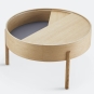Woud - Arc Couchtisch Ø 66 cm Eiche geölt
