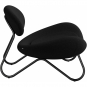 Woud - Meadow Lounge Stuhl Stahlrahmen schwarz Schwarz (Hallingdal 65 - 180)