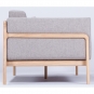 Gazzda - Fawn Sofa 3 Sitzer / Flachs Archway / Eiche Weiß geölt