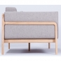 Gazzda - Fawn Sofa 3+ Sitzer / Flachs Archway / Eiche Weiß geölt