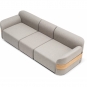 Gazzda - Hugg Modulares Sofa Eiche Natur 3-Sitzer Geschlossen / Archway (MLF02)