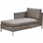 Cane-line - Kissensatz für Connect Chaiselounge Modulsofa Taupe