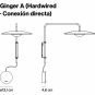 Marset - Ginger A Wandleuchte LED Wenge (Direktanschluss)