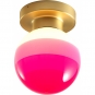Marset - Dipping Light A2-13 Wand-/Deckenleuchte Rosa / Messing gebürstet
