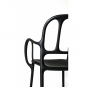 Magis - Mila Armlehnstuhl Outdoor Schwarz
