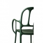Magis - Mila Armlehnstuhl Outdoor Dunkelgrün