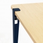 TIPTOE - Classic Wandschreibtisch ohne Schubladen Mineral Blue | Eichenholz