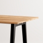 TIPTOE - New Modern Tisch recyceltes Altholz 220x95 cm | Graphite Black
