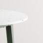 TIPTOE - New Modern Tisch rund Recycelter Kunststoff | Eucalyptus Grey