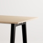 TIPTOE - New Modern Schreibtisch mit Wave Aufbewahrungsmodul 130x70 cm | Eiche | Graphite Black