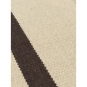 Ferm Living - Calm Kelim Teppich 140x200 cm / Off-White/Coffee
