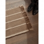 Ferm Living - Calm Kelim Läufer Sand dunkel/Off-White