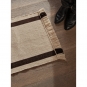 Ferm Living - Calm Kelim Läufer Off-White/Coffee