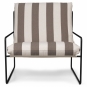 Ferm Living - Desert Sessel Schwarz / Chocolate (Stripe)