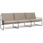 Ferm Living - Desert Sofa 3-Sitzer Schwarz / Sand dunkel (Dolce)