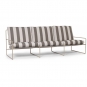 Ferm Living - Desert Sofa 3-Sitzer Cashmere / Chocolate (Stripe)