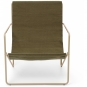 Ferm Living - Desert Lounge Sessel Cashmere / Olive