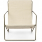 Ferm Living - Desert Lounge Sessel Olive / Cloud