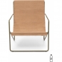 Ferm Living - Desert Lounge Sessel Olive / Sand