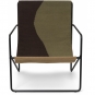 Ferm Living - Desert Lounge Sessel Schwarz / Dune