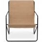 Ferm Living - Desert Lounge Sessel Schwarz / Sand
