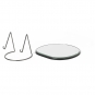 Ferm Living - Pond Tisch-Spiegel Chrom dunkel