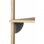 Ferm Living - Sector Regal Triple Breit Eiche / Messing schwarz