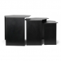 Ferm Living - Shard Cluster-Tische (3er Set) Schwarz