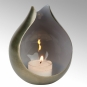Lambert - Calea Windlicht Antik-Nickel Eisblau