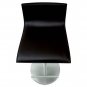 La Palma - Thin S24 Barhocker Leder Grau (Gestell: Edelstahl)