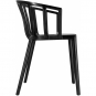 Kartell - Venice Armlehnenstuhl Mattschwarz