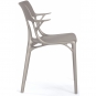 Kartell - A.I. Stuhl Metallic Grau