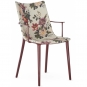 Kartell - H.H.H. Stuhl Polsterung Stoff Bordeaux / Dragonfly