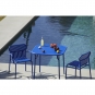 Petite Friture - Week-End Tisch quadratisch mit Lamellen Blau