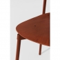 Petite Friture - Fromme Wood Stuhl Rot Braun