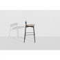 Petite Friture - Fromme Wood Barhocker H75 Schwarz Alpi