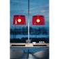 Pedrali - L001S Pendelleuchte B | Rot Transparent
