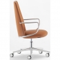 Pedrali - Elinor 3755 Chefsessel Leder Cognac